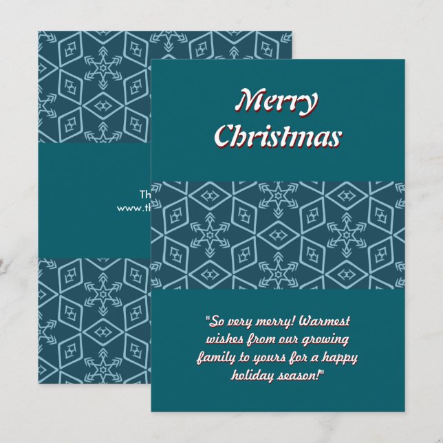 Elegant Snowflake Christmas (Front/Back)