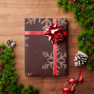 Elegant Snowflake Christmas Wrappin Wrapping Paper