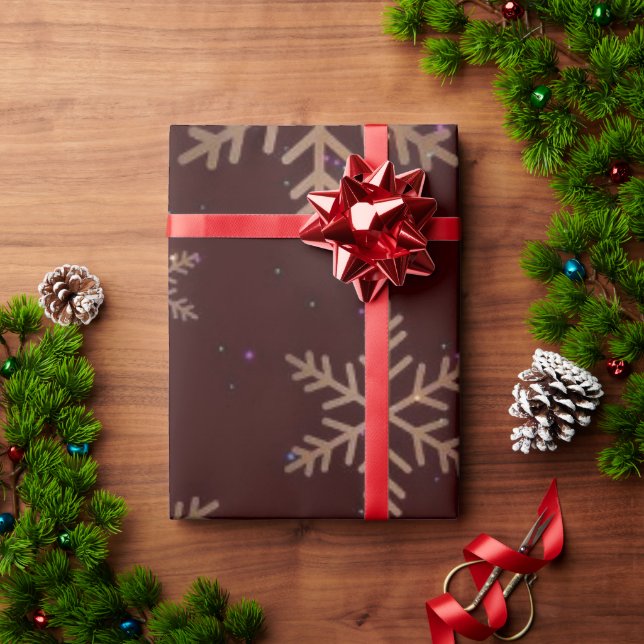 Elegant Snowflake Christmas Wrappin Wrapping Paper (Holiday Gift)
