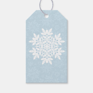 Elegant Snowflake (Frost Blue) Gift Tags