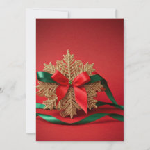Elegant Snowflake Holiday Card 