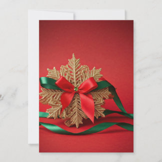 Elegant Snowflake Holiday Card 