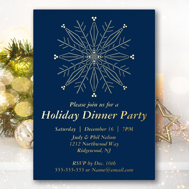 Elegant Snowflake Holiday Party (Creator Uploaded)
