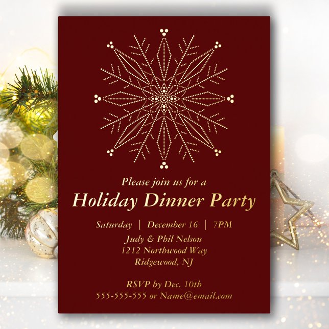 Elegant Snowflake Holiday Party (Creator Uploaded)