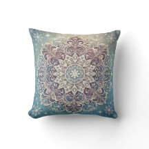 Elegant Snowflake Mandala in Frosty Hues