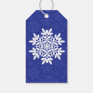 Elegant Snowflake (Midnight) Gift Tags
