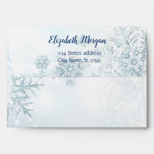 Elegant Snowflakes,Winter Envelope