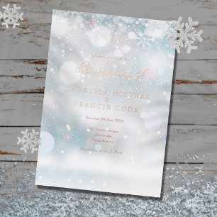 Elegant Snowflakes Winter Wedding
