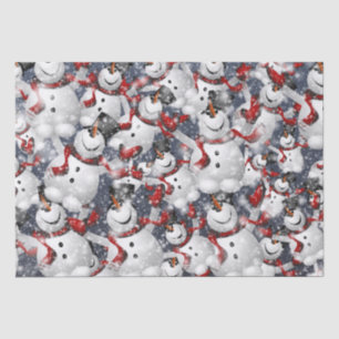 Elegant  Snowman Christmas  Tissue Paper