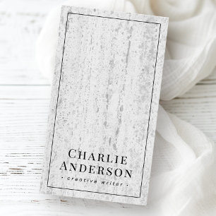 Elegant social media stone texture business card