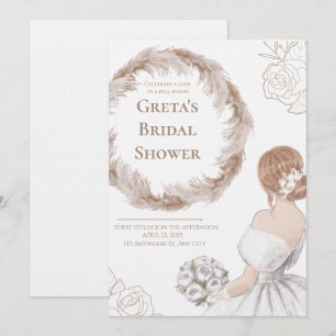 Elegant Soft Bridal Shower Invite