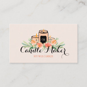 Elegant Soft Candle Soy Wax Homemade Business Card