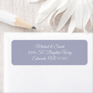 Elegant Soft Lavender Purple Return Address