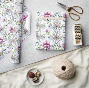 Elegant Soft Orchid Floral Pattern - Stylish  Wrapping Paper
