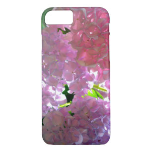 Elegant soft pink florals pink hydrangeas roses iPhone 8/7 case