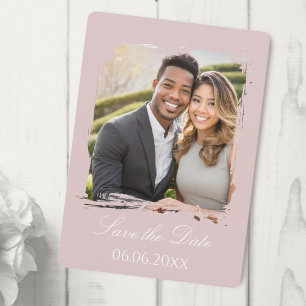 Elegant Soft Pink Photo Enregistrer la carte de da
