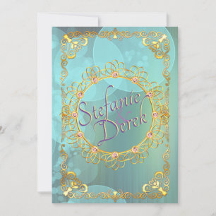 Elegant Soft Teal Bubbles Announcement