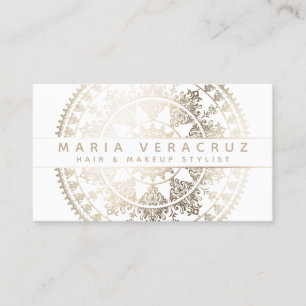 Elegant Solar Mandala Businesscards - Custom Business Card