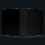Elegant Solid Black Binder<br><div class="desc">🖤 Black Black is the color resulting from the complete absorption of visible light, making it the darkest shade. In light, it represents the absence of all color. In pigment, it is the combination of all colors, blended until no individual hue remains. Cultural & Psychological Meaning: Symbolism: Often associated with...</div>