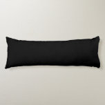Elegant Solid Black Body Pillow<br><div class="desc">🖤 Black Black is the color resulting from the complete absorption of visible light, making it the darkest shade. In light, it represents the absence of all color. In pigment, it is the combination of all colors, blended until no individual hue remains. Cultural & Psychological Meaning: Symbolism: Often associated with...</div>