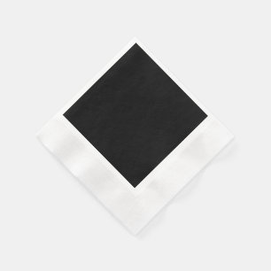 Elegant Solid Black Napkin