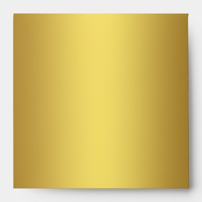 Elegant Solid Gold Linen Envelope (Front)