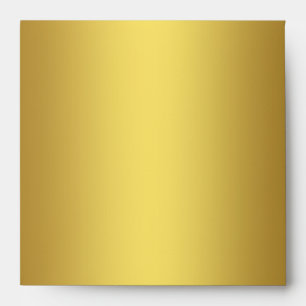 Elegant Solid Gold Linen Envelope