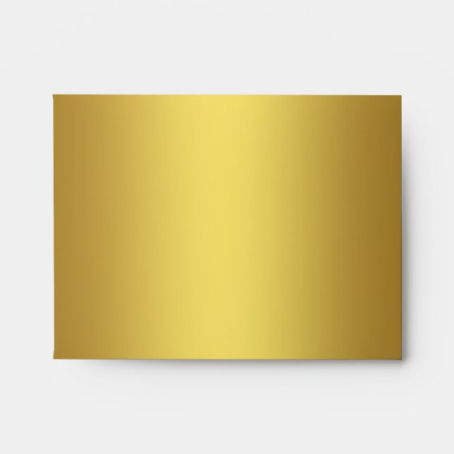 Elegant Solid Gold Linen Envelope (Front)