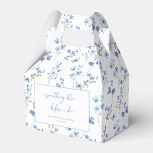 Elegant Something Blue Before I do Bridal Shower Favor Box