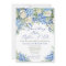 Elegant Something Blue Hydrangea Bridal Shower