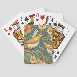 Elegant Songbird Playing Cards