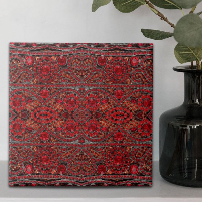 elegant sophisticated gold ruby red burgundy  tile (elegant sophisticated gold ruby red burgundy ceramic tile)