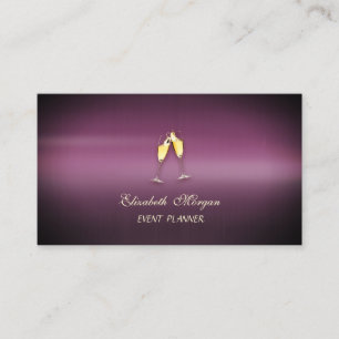 Elegant Sophisticated Modern,Gold Glass Business Card