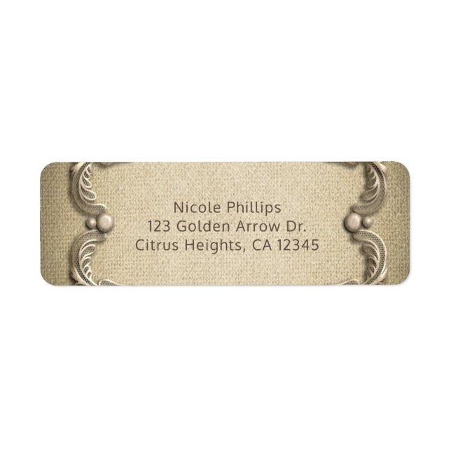 Elegant Southern Charm Rustic Burlap Lace Wedding (Front)