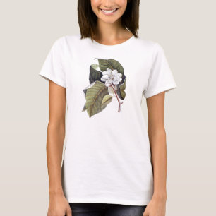 Elegant Southern White Magnolia Flower T-Shirt