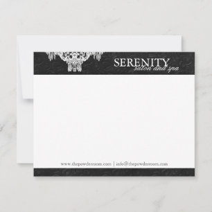 Elegant Spa and Salon Notecards
