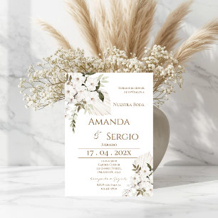 Elegant Spanish Wedding Invitation