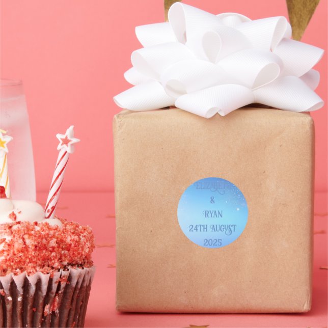 Elegant Sparkle Design for Wedding  Sticker (Party)