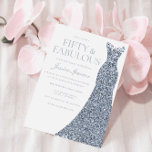 Elegant Sparkle Dress Womans 50th Birthday Party Invitation<br><div class="desc">Elegant Sparkle Dress Womans 50th Birthday Party Invitation
Variations to the invitation and matching items in our store</div>