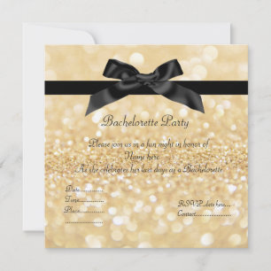 ÉLÉGANT Sparkle glamor BACHELORETTE INVITATION
