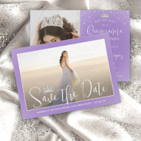 Elegant Sparkles Quinceañera 2 Photo Lilac Purple