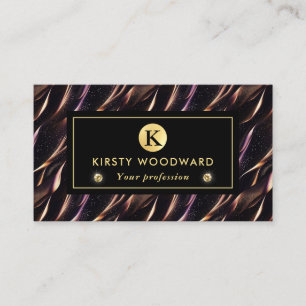 Elegant sparkling fantasy sand dune textures business card