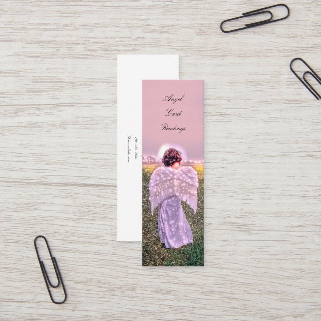 Élégant Spirituel Lecture Carte Angel Lumineuse (Devant/Arrière en situation)