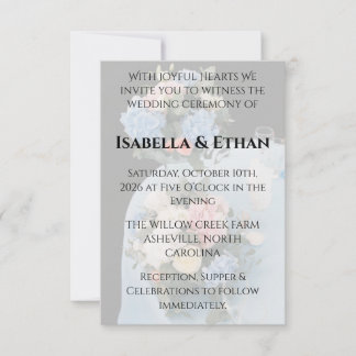 Elegant Spring Daffodil Place Setting Formal  Invitation