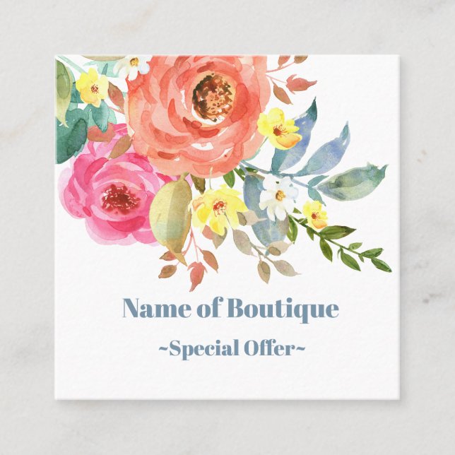 Elégant Spring fleurit Boutique Coupon rabais (Devant)
