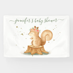 Elegant Squirrel wildlife farm forest animal Banner