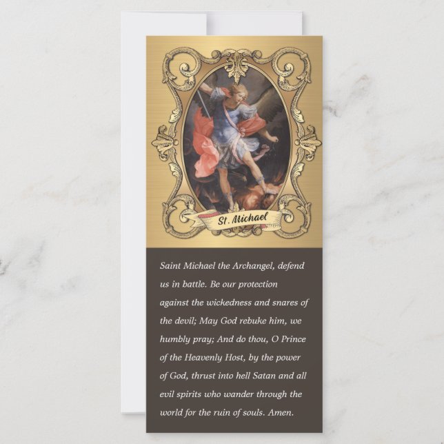 Elegant St. Michael Prayer Religious (Front)