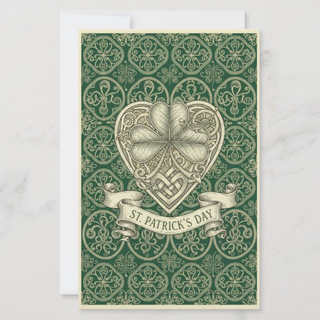 Elegant St. Patrick’s Day Irish Clover Value  (Front)