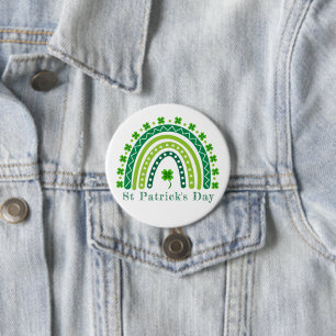 Elegant St. Patrick's Day Party 3 Inch Round Button