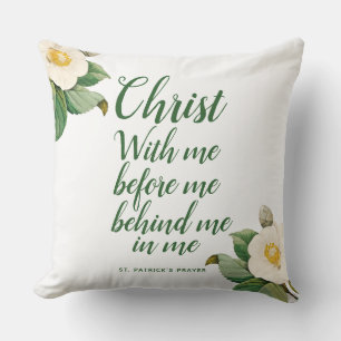 Elegant St. Patrick's Prayer Throw Pillow